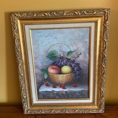 Lot 65 fruit art 18 inches wide 22 inches high