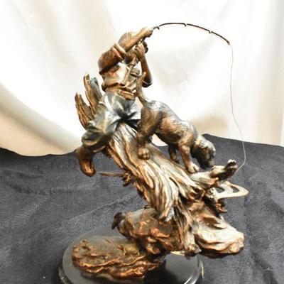 Lot 24:  Marc Pierce signed sculpture 