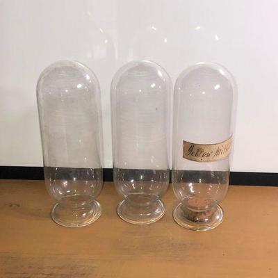 Lot #40: Lot of 3 Scientific 8" Glass Vials