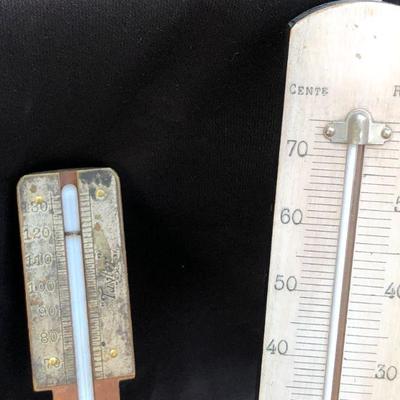 Lot #44: Pair of Vintage French and American Barometers