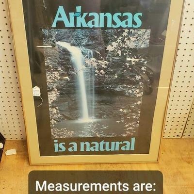 Arkansas is a Natural Framed Wall Art