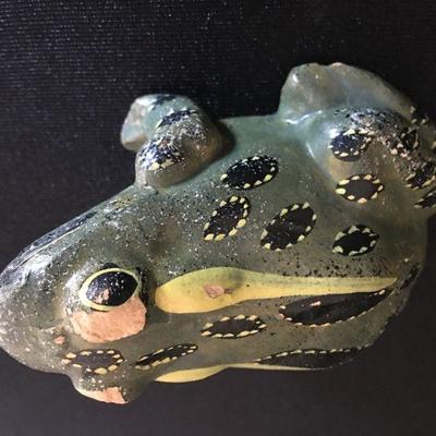 "Frog Haven" Wooden Nesting Frogs & Ceramic Frog Lot # 342