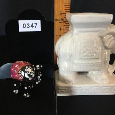 Elephant 2pc Lot. Lot # 347