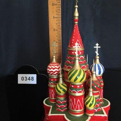 Russian Painted Lot of 6 Souvenier Collection Lot # 348