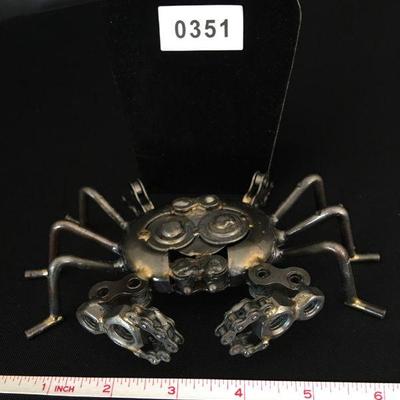 Crab Sculpture from Machine Parts Lot 351