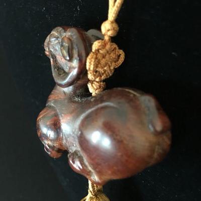 Antique Netsuke "Ram" Original Cord 1920's Lot # 354
