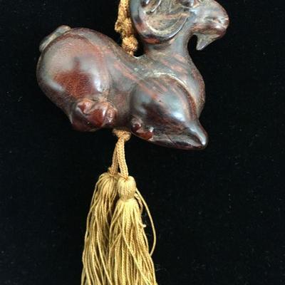 Antique Netsuke "Ram" Original Cord 1920's Lot # 354