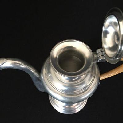 Pewter Phoenix Lidded Creamer w/ Wrapped Handle