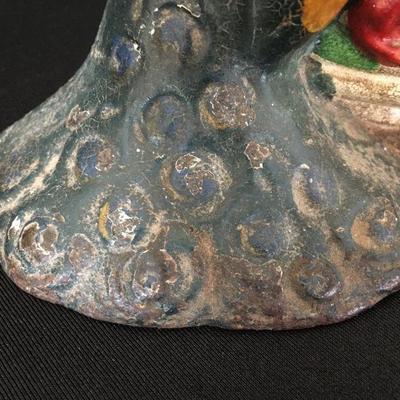 Antique Cast Iron Doorstop Peacock Lot # 369