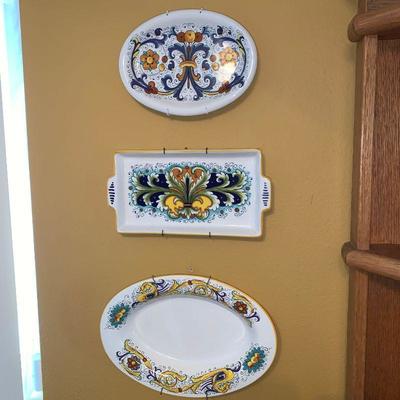 Lot 130 3 decorative plates