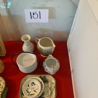 lot 151 miscellaneous ceramics, glass