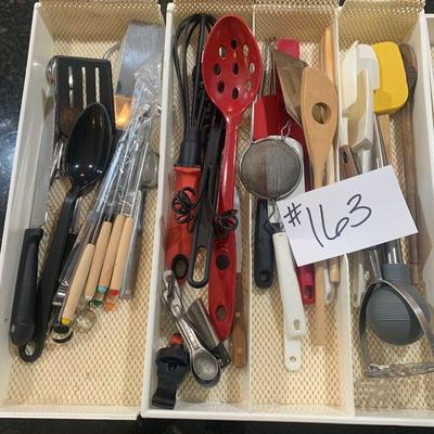 Lot 163 Kitchen tools and utensils