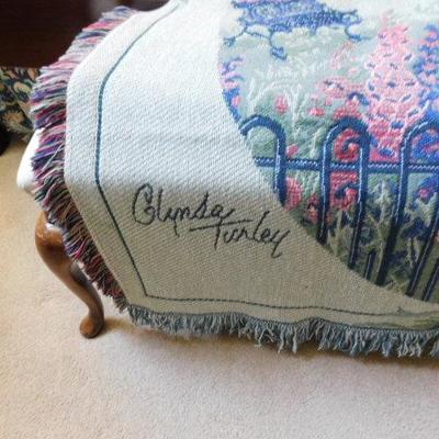 Beautiful Printed Blanket or Wall Tapestry Featuring Art Work of Glynda Turley 50
