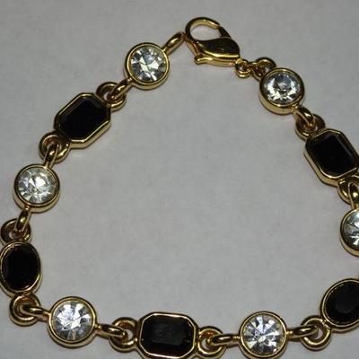 Black & Gold Link Bracelet