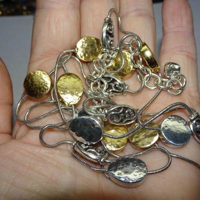 Brighton Silver & Gold Ton Necklace