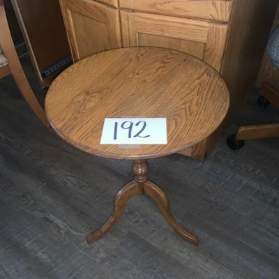 Lot 192 Small wood table