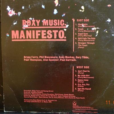 Roxy Music ~ Manifesto