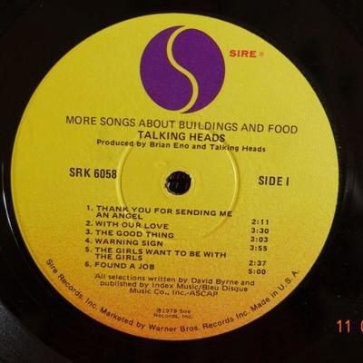 Talking Heads ~ More Songs About Buildings & Food