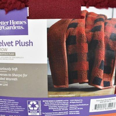 Better Homes & Gardens Sherpa Throw Blanket, 50
