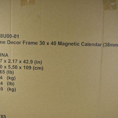 U Brands Magnetic Dry Erase Calendar Board, 40