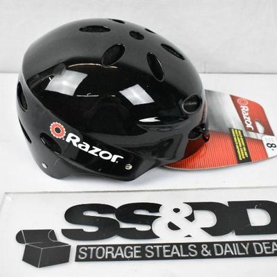 Razor V17 Multi-Sport Youth Helmet, Glossy Black - New