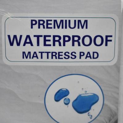 Quiet Comfort Waterproof Mattress Pad, Full - New