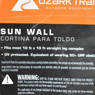 Ozark Trail Sun Wall for 10' x 10' Straight Leg Canopy Gazebo - New