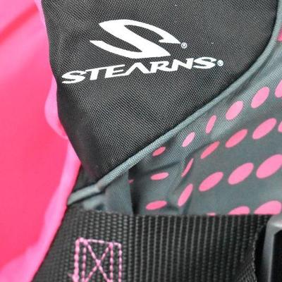 Stearns Women's Infinity Nylon Life Vest for Adults, 2XL/3XL, Pink/Black - New