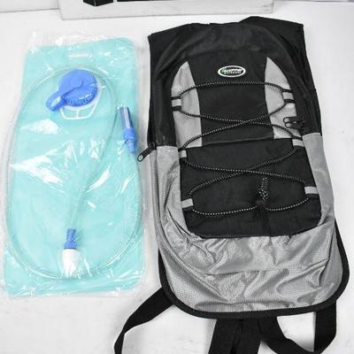 Equipped Outdoors Hydration Pack - 2 Liter Water Bladder with Backpack - New