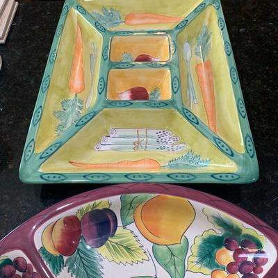 Lot 220. Serving trays