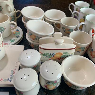 Lot 221. Corelle and misc. brand mugs, kitchen items