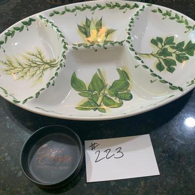 Lot 223. Serving Bowls and serving tray