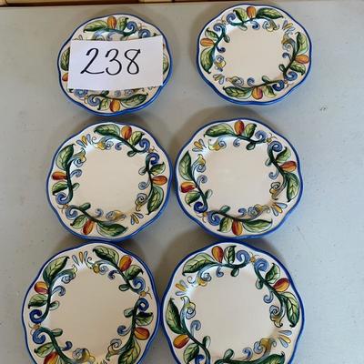 Lot 238 small Fitz and Floyd plates (6)