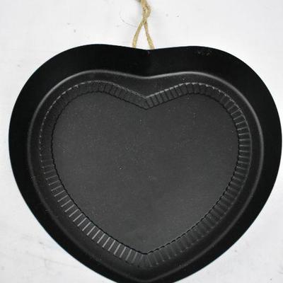 3 pc Heart Shaped Metal Wall Decor Pans/Molds