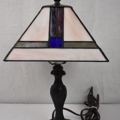 Tiffany Frank Lloyd Wright Inspired Tiffany Lamp Replica - Base Repaired