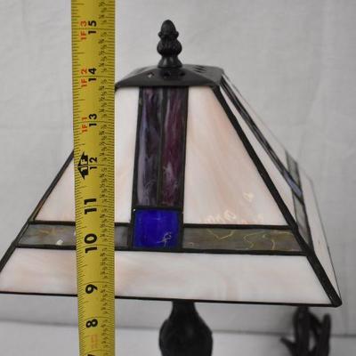Tiffany Frank Lloyd Wright Inspired Tiffany Lamp Replica - Base Repaired