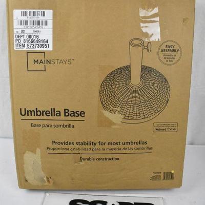 mainstays powder coated resin umbrella base