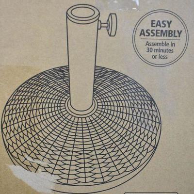 mainstays powder coated resin umbrella base