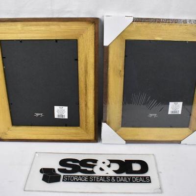 Two 8x10 Wooden Frames. 1 new 1 used