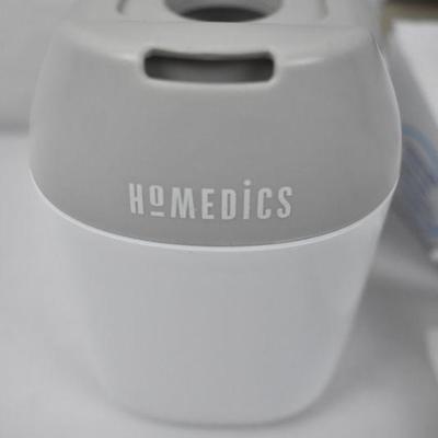 Homedics Portable Humidifier: Visible Mist, Whisper Quiet, Travel Bag Included