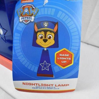 Paw Patrol 2-in-1 Kids Lamp with Night Light. SEE DESCRIPTION