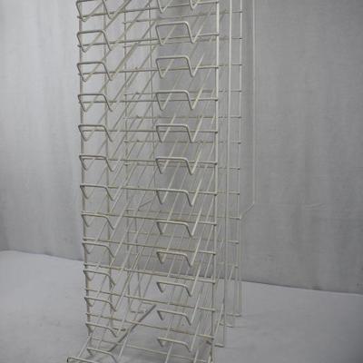 15 Angled Tiers Paper Shelf. Holds Papers Up to 11