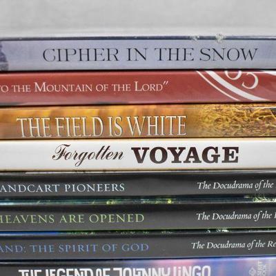 11 LDS DVDs: Cipher in the Snow -to- The Trek West