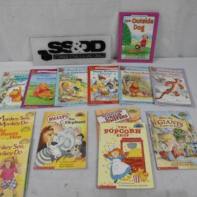 14 Hello Reader & First Reader Books: Bounce Tigger Bounce -to- The Outside Dog