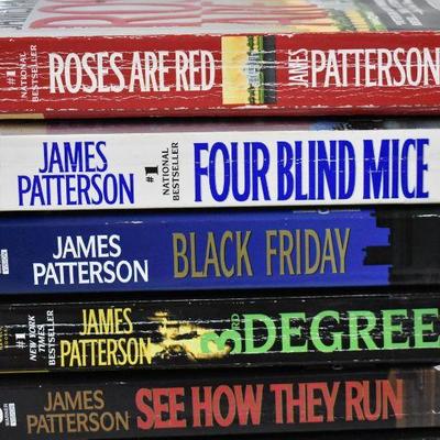 11 Paperback Fiction Books by James Patterson: Roses are Red -to- The 6th Target