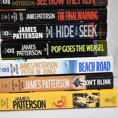 11 Paperback Fiction Books by James Patterson: Roses are Red -to- The 6th Target