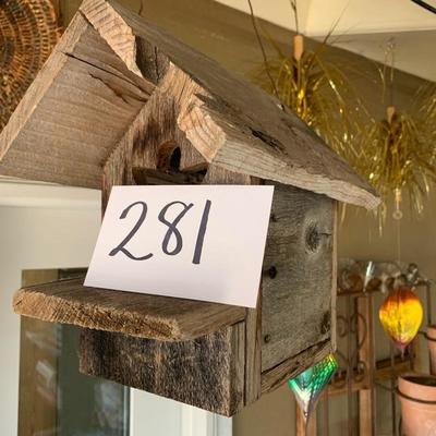 Lot 281. 4 bird houses