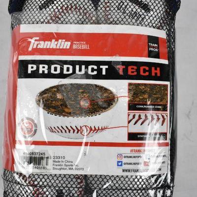 (6 Pack) Franklin Sports Official League Practice Baseballs - New