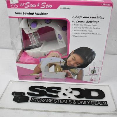 Michley LSS-Mini Sewing Machine with Needle Guard. Open Box - New