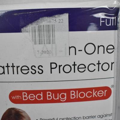 Full Size Mattress Cover Protector Original Bed Bug Blocker Zippered - New